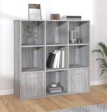 VidaXL Boekenkast 98x30x98 cm grijs sonoma eikenkleurig