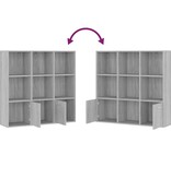 VidaXL Boekenkast 98x30x98 cm grijs sonoma eikenkleurig