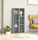 VidaXL Boekenkast 50x25x106 cm grijs sonoma eikenkleurig