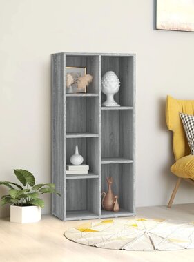VidaXL Boekenkast 50x25x106 cm grijs sonoma eikenkleurig