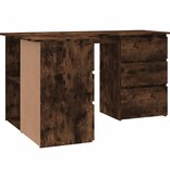 VidaXL Hoekbureau 145x100x76 cm bewerkt hout gerookt eikenkleurig