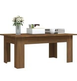 VidaXL Salontafel 100x60x42 cm bewerkt hout bruin eikenkleur
