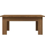 VidaXL Salontafel 100x60x42 cm bewerkt hout bruin eikenkleur