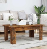 VidaXL Salontafel 100x60x42 cm bewerkt hout gerookt eikenkleurig