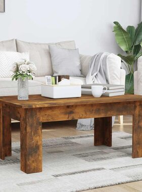 VidaXL Salontafel 100x60x42 cm bewerkt hout gerookt eikenkleurig