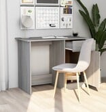 VidaXL Bureau 100x50x76 cm bewerkt hout grijs sonoma eikenkleurig