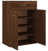 VidaXL Schoenenkast 60x35x84 cm bewerkt hout bruin eikenkleur