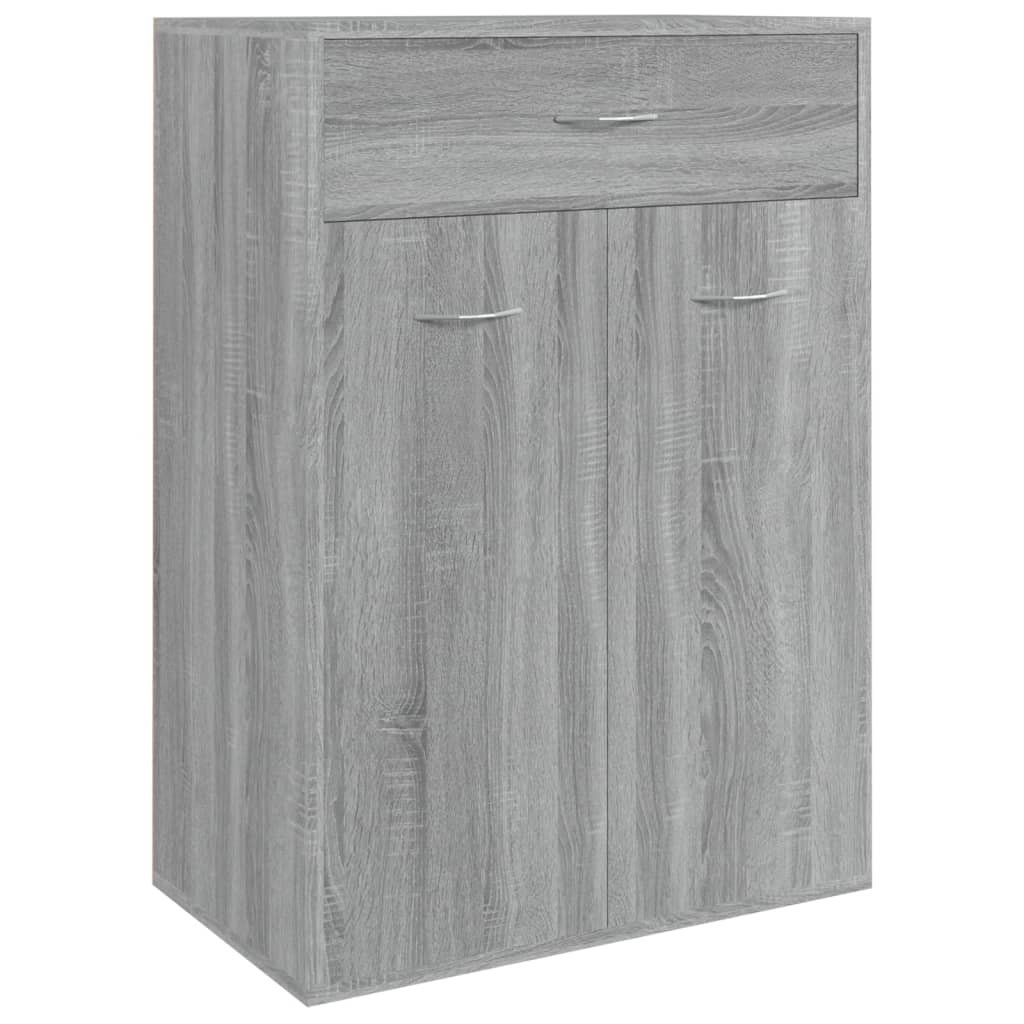 VidaXL Schoenenkast 60x35x84 cm bewerkt hout grijs sonoma