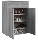 VidaXL Schoenenkast 60x35x84 cm bewerkt hout grijs sonoma