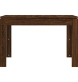VidaXL Eettafel 120x60x76 cm bewerkt hout bruin eikenkleur