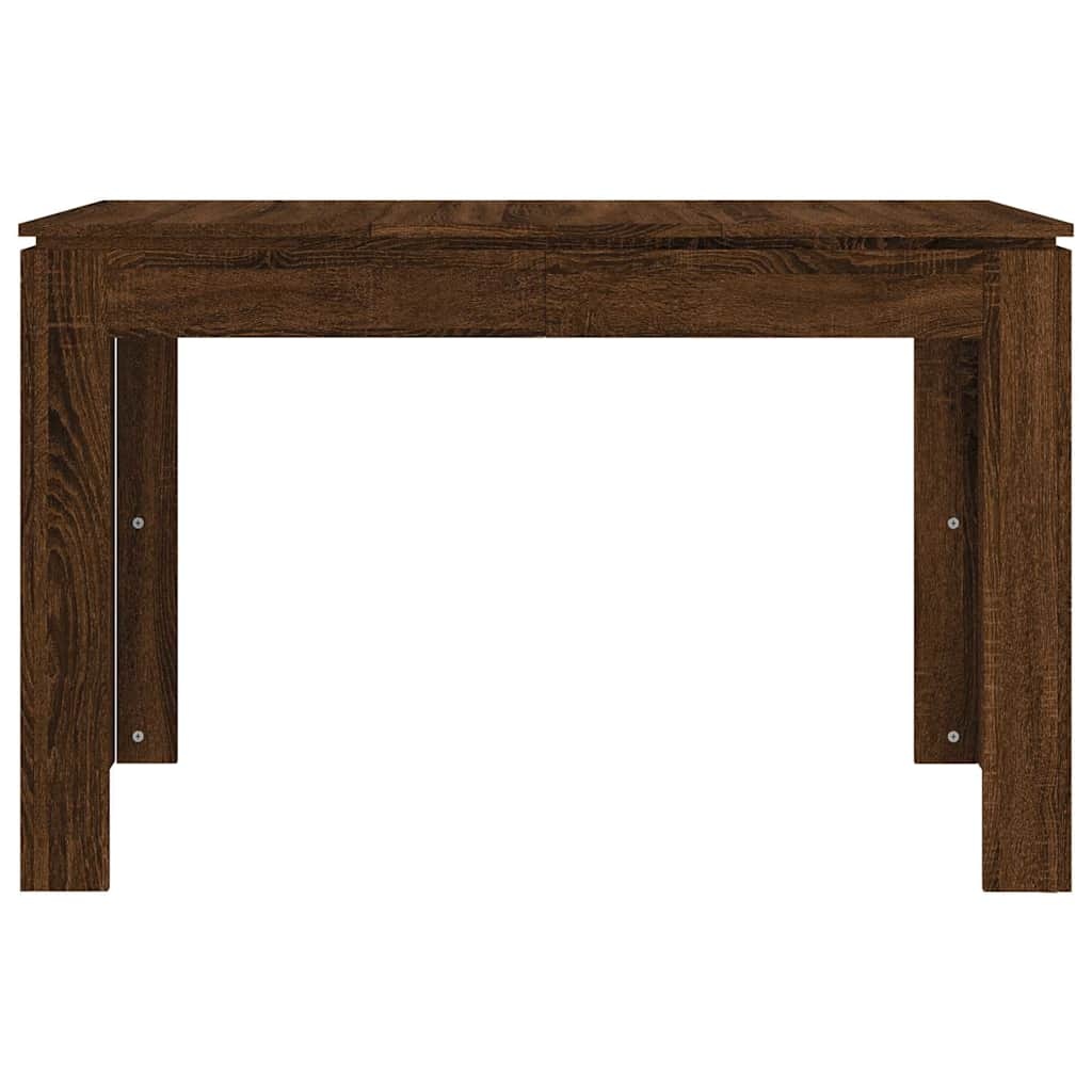 VidaXL Eettafel 120x60x76 cm bewerkt hout bruin eikenkleur