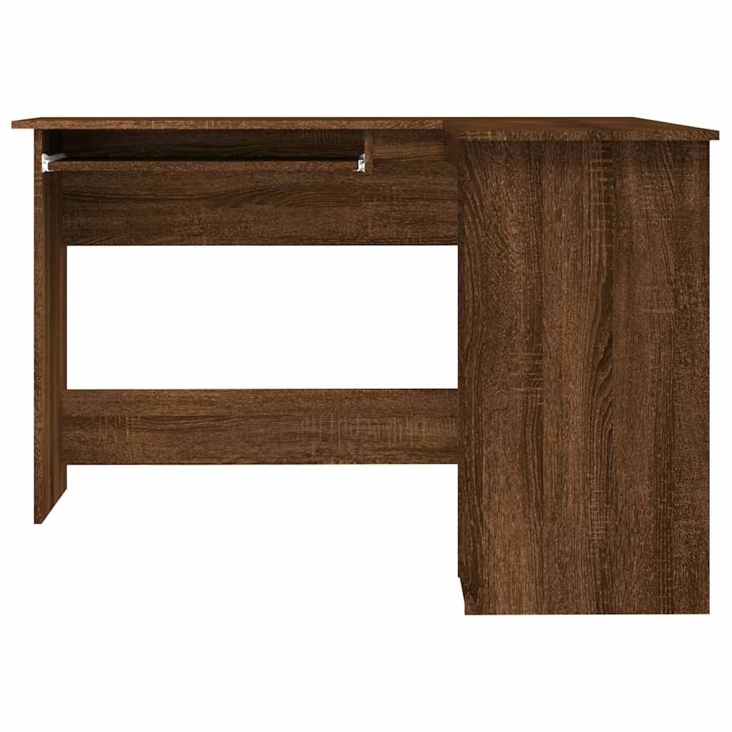VidaXL Hoekbureau 120x140x75 cm bewerkt hout bruin eikenkleur
