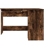 VidaXL Hoekbureau 120x140x75 cm bewerkt hout gerookt eikenkleurig