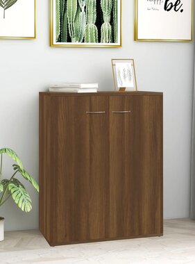 VidaXL Dressoir 60x30x75 cm bewerkt hout bruin eikenkleur