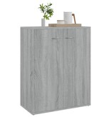 VidaXL Dressoir 60x30x75 cm bewerkt hout grijs sonoma eikenkleurig