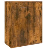 VidaXL Dressoir 60x30x75 cm bewerkt hout gerookt eikenkleurig