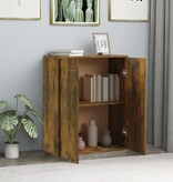 VidaXL Dressoir 60x30x75 cm bewerkt hout gerookt eikenkleurig