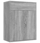 VidaXL Dressoir 60x30x75 cm bewerkt hout grijs sonoma eikenkleurig