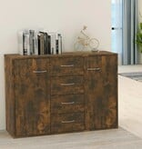 VidaXL Dressoir 88x30x65 cm bewerkt hout gerookt eikenkleurig