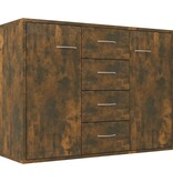 VidaXL Dressoir 88x30x65 cm bewerkt hout gerookt eikenkleurig