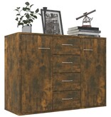 VidaXL Dressoir 88x30x65 cm bewerkt hout gerookt eikenkleurig