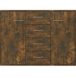 VidaXL Dressoir 88x30x65 cm bewerkt hout gerookt eikenkleurig