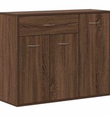 VidaXL Dressoir 88x30x70 cm bewerkt hout bruin eikenkleur