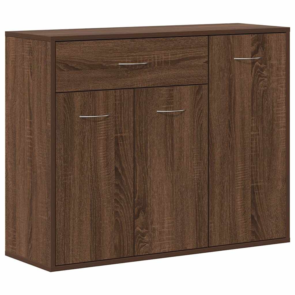 VidaXL Dressoir 88x30x70 cm bewerkt hout bruin eikenkleur