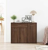 VidaXL Dressoir 88x30x70 cm bewerkt hout bruin eikenkleur