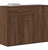 VidaXL Dressoir 88x30x70 cm bewerkt hout bruin eikenkleur