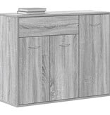 VidaXL Dressoir 88x30x70 cm bewerkt hout grijs sonoma eikenkleurig