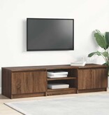 VidaXL Tv-meubel 140x40x35,5 cm bewerkt hout bruin eikenkleur