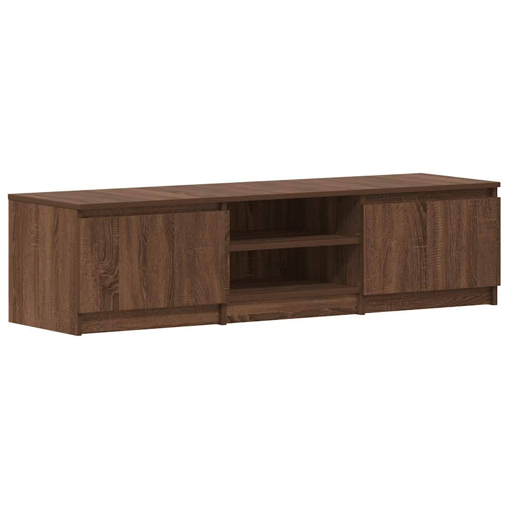 VidaXL Tv-meubel 140x40x35,5 cm bewerkt hout bruin eikenkleur