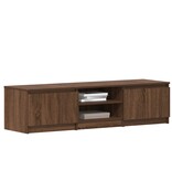 VidaXL Tv-meubel 140x40x35,5 cm bewerkt hout bruin eikenkleur