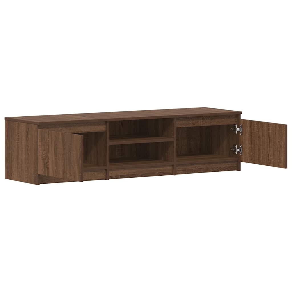 VidaXL Tv-meubel 140x40x35,5 cm bewerkt hout bruin eikenkleur