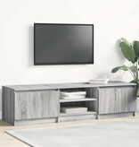 VidaXL Tv-meubel 140x40x35,5 cm bewerkt hout grijs sonoma eikenkleurig