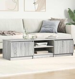 VidaXL Tv-meubel 140x40x35,5 cm bewerkt hout grijs sonoma eikenkleurig