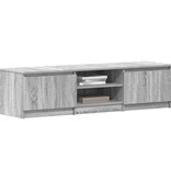 VidaXL Tv-meubel 140x40x35,5 cm bewerkt hout grijs sonoma eikenkleurig
