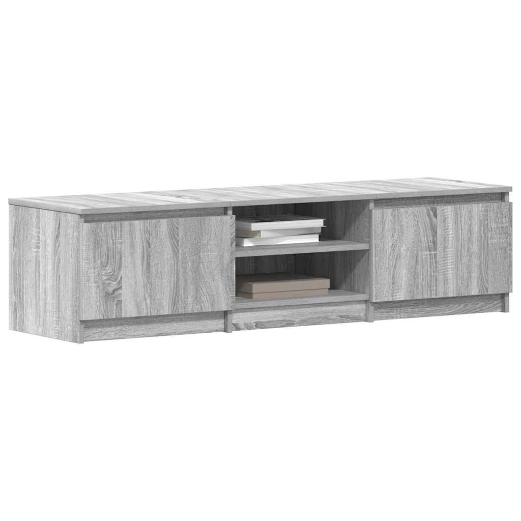 VidaXL Tv-meubel 140x40x35,5 cm bewerkt hout grijs sonoma eikenkleurig