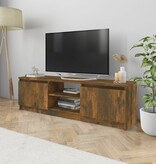 VidaXL Tv-meubel 120x30x35,5 cm bewerkt hout gerookt eikenkleurig