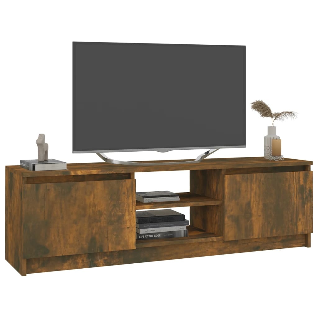 VidaXL Tv-meubel 120x30x35,5 cm bewerkt hout gerookt eikenkleurig