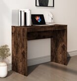 VidaXL Bureau 90x40x72 cm bewerkt hout gerookt eikenkleurig