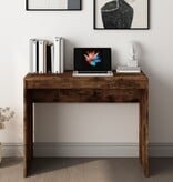 VidaXL Bureau 90x40x72 cm bewerkt hout gerookt eikenkleurig