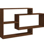VidaXL Wandschap 104x20x58,5 cm bewerkt hout bruineikenkleurig