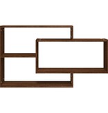 VidaXL Wandschap 104x20x58,5 cm bewerkt hout bruineikenkleurig
