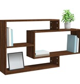 VidaXL Wandschap 104x20x58,5 cm bewerkt hout bruineikenkleurig