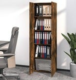 VidaXL Kantoorkast 60x32x190 cm bewerkt hout gerookt eikenkleurig