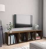 VidaXL Boekenkast / tv-meubel 143x30x36 cm bruin eikenkleurig