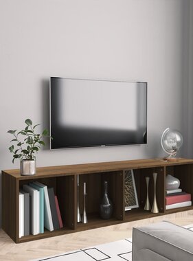 VidaXL Boekenkast / tv-meubel 143x30x36 cm bruin eikenkleurig