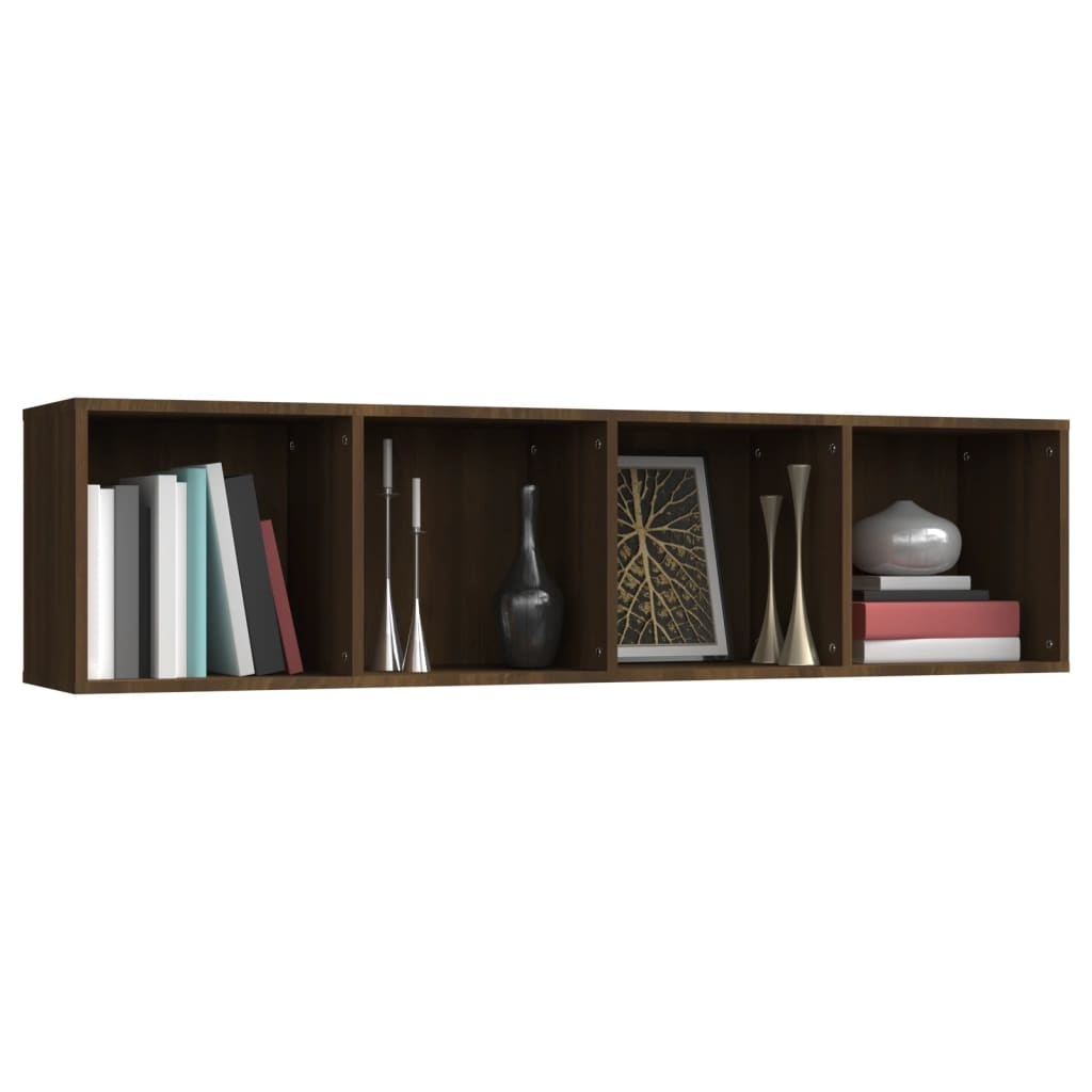 VidaXL Boekenkast / tv-meubel 143x30x36 cm bruin eikenkleurig